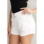 High Waist Denim Shorts for Women Loose Fit with Rolled Hem Summer Casual Wear Available in Plus Sizes Wholesale