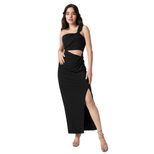 Off Shoulder Midi Dress Sexy Backless High Waisted Sleeveless Summer Fashion for Parties and Eve