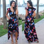 V Neck Floral Lace Dress Hollow Out Design Spring Summer Style Perfect for Casual Outings Wholes