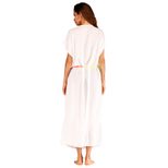 Embroidered Colorful Tassel Split Long Beach Cover Up Dress Stylish Bohemian Design Perfect for