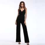 Fashionable Womens Deep V Neck Halter Jumpsuit Sexy Trendy Summer Style Perfect for Parties and