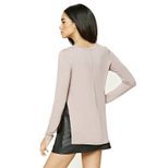 Womens Long Sleeve T Shirt Slim Fit Solid Color Side Slit Design Perfect for Early Spring Casual