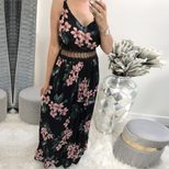 Womens Lace Floral Print Slip Dress Elegant Summer Style Perfect for Parties and Casual Outings