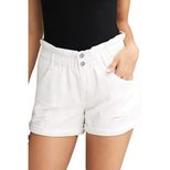 High Waist Denim Shorts for Women Loose Fit with Rolled Hem Summer Casual Wear Available in Plus Sizes Wholesale
