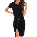 Womens Slim Fit Dress Spring Collection Elegant Design Comfortable Fabric Perfect for Casual or