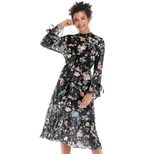 Floral Maxi Dress Spring Collection Elegant Design Comfortable Fit Perfect for Casual Outings Wh