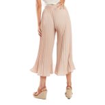 High Waisted Pleated Flare Trousers Casual Style Comfortable Fit Versatile for Everyday Wear Who