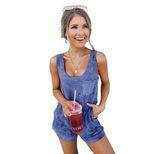 Womens Casual Solid Color Slim Fit Jumpsuit Comfortable Fabric Stylish Design Versatile for Summ