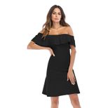 Summer Bodycon Dress Off Shoulder Slim Fit Elegant Style Perfect for Parties and Events Wholesal