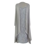 Lace Chiffon Dress Set for Women Elegant Autumn Style Available in Multiple Sizes Wholesale Ready to Ship