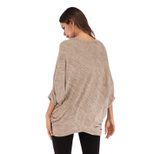 Womens Batwing Sleeve T Shirt Short Sleeve Round Neck Loose Fit Solid Color Autumn Casual Wear W