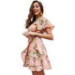 V Neck Elegant Womens Dress Summer Collection Casual Style Comfortable Fit Available for Wholesa