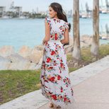 Floral Lace A Line Dress Elegant Design Summer Style Comfortable Fabric Perfect for Parties and