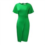 Plus Size Womens Pencil Skirt Elegant Ruffle Sleeve Bodycon Fit Fashionable for Office Wear Whol