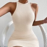 Elegant Bodycon Dress Sexy Slim Fit Short Hem Spring Summer Style Perfect for Parties and Night