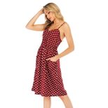 Chiffon Floral Print Maxi Dress High Waist Sleeveless Lightweight Spring Summer Casual Wear Whol