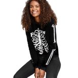Long Sleeve Skeleton Print Dress for Women Casual Fit Autumn Collection fast shipping