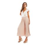 High Waisted Pleated Flare Trousers Casual Style Comfortable Fit Versatile for Everyday Wear Who