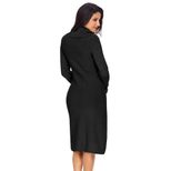 Womens Knit Dress Winter Essential Solid Color High Neck Long Sleeve Slim Fit Casual or Formal Wear Wholesale