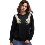 Graphic Print Long Sleeve T Shirt Casual Style Round Neck Loose Fit Ideal for Everyday Wear Whol