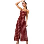 Polka Dot Tie Front Casual Jumpsuit Womens Fashion Summer Style Trendy Design Ready to Ship Whol