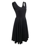 Sleeveless Bodycon Dress Solid Color Off Shoulder Casual Style Perfect for Spring and Summer Who