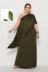 Plus Size Womens Off Shoulder Loose Dress Comfortable Fabric Casual Summer Wear