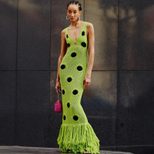 Sleeveless Polka Dot Print Dress Fashionable Sexy Slim Fit Hollow Out Design Perfect for Summer