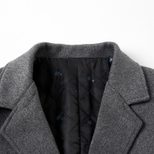 Mens Overcoat Mid Length Wool Blend Trench Coat Business Casual Style Available in Multiple Sizes Wholesale
