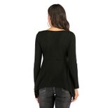 V Neck Loose Womens Sweatshirt Casual Lightweight Solid Color T Shirt Spring Fashion Wholesale A