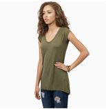 Womens Slim Fit Short Sleeve T Shirt Solid Color V Neck Casual Style Perfect for Everyday Wear W