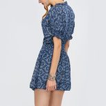 Floral Chiffon Dress for Women Short Sleeve Spring Style Elegant Design Wholesale Available fact