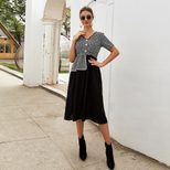 Womens Fashion Dress Elegant Design Sleeveless Lightweight Fabric Spring Summer Collection