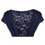 Pencil Dress for Women Round Neck Short Sleeve Basic Style Summer Office Wear