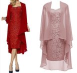 Lace Chiffon Dress Set for Women Elegant Autumn Style Available in Multiple Sizes Wholesale Ready to Ship