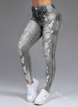 Womens Ripped Skinny Jeans Stretch Fabric Slim Fit Casual Style Perfect for Everyday Wear Ready to Ship