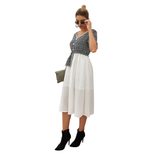 Womens Fashion Dress Elegant Design Sleeveless Lightweight Fabric Spring Summer Collection