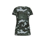 Womens Casual Camouflage T Shirt Loose Fit Short Sleeve Round Neck Summer Wear