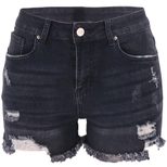 High Waisted Ripped Denim Shorts 4 Colors Available Casual Summer Wear Ready to Ship factory dir