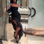 Elegant Womens Dress Off Shoulder Mid Length Autumn Winter High Class Style Wholesale Availabili