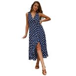 Sleeveless Polka Dot Dress Original Design Summer Style Casual Wear Wholesale Available private