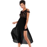 Off Shoulder Tulle Dress Elegant Design Spring Collection Womens Fashion Wholesale Available