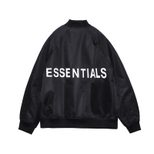 Womens Flight Coach Jacket White Letter Print Casual Style Autumn Winter Collection