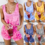 Womens Casual Solid Color Slim Fit Jumpsuit Comfortable Fabric Stylish Design Versatile for Summ