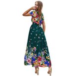 Fashionable Womens Cotton Dress Floral Print V Neck Summer Style Perfect for Casual Outings Whol