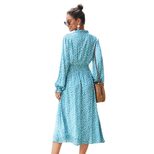 Floral Long Sleeve Shirt Dress for Women Casual Summer Style Available in Multiple Sizes Wholesale Ready to Ship