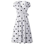 Floral Print Womens Casual Dress Summer Style Short Sleeve Lightweight Fabric
