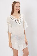Sexy Hollow U Back Tie Bikini with Colorful Tassel Cover Up Beachwear for Summer Wholesale Avail