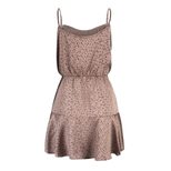 Satin Polka Dot Maxi Dress High Waist Backless Spaghetti Straps Elegant Evening Wear OEM Availab
