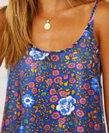 Womens Casual A Line Dress Sleeveless Round Neck Flowy Design Spring Summer Wear